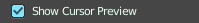 Show Cursor Preview