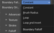 Boundary Falloff