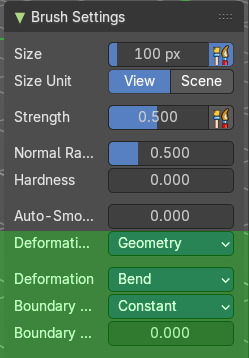 Brush Settings Panel - Boundary brush