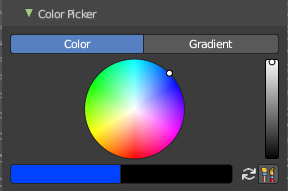 Brush Settings Panel - Color Picker Sub panel