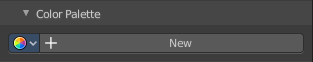 Brush Settings Panel - Color Palette Sub panel