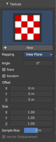 Brush Settings Panel - Texture Subpanel