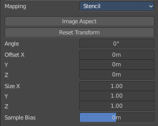 Brush Mapping with mapping method Stencil