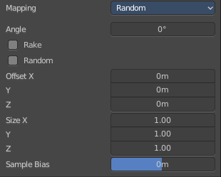 Brush Mapping with mapping method Random