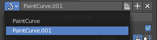 Paint Curve edit box