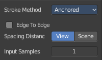 Stroke Panel with Stroke method Anchored