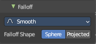 Brush Settings Panel - Falloff Sub panel
