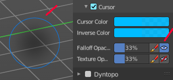 Falloff Opacity