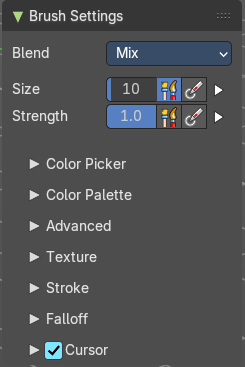 Brush Settings Panel