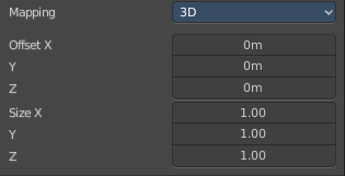 Brush Mapping with mapping method 3D