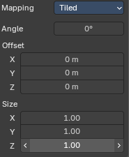 Brush Mapping with mapping method Tiled