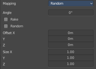 Brush Mapping with mapping method Random