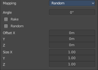 Brush Mapping with mapping method Random