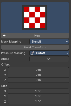 Brush Mapping with mapping method Stencil