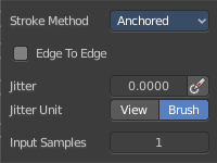 Stroke Panel with Stroke method Anchored