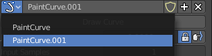 Paint Curve edit box