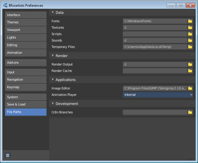 Workflow for external editing