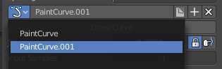Paint Curve edit box