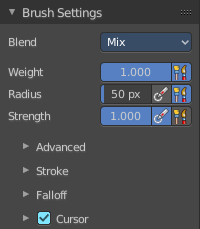 Brush Settings Panel