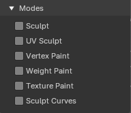 Modes – Subpanel