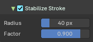 StabilizeStroke subpanel