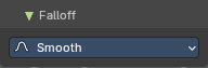 Brush Settings Panel - Falloff subpanel