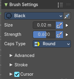 Brush Settings Panel