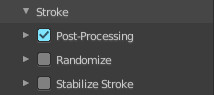 Brush Settings Panel - Draw brushes - Stroke Sub panel