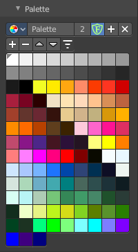 Color Panel - Palette sub panel