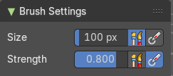 Brush Settings Panel - Average brush