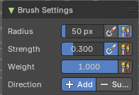 Brush Settings Panel