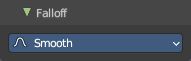 Brush settings panel - Falloff Sub panel