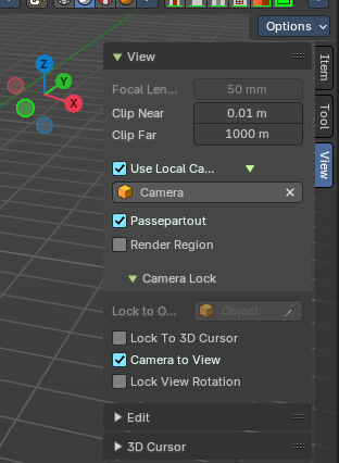 View tab - View Panel
