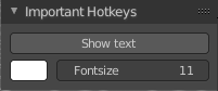 View tab - Important Hotkeys