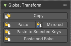Paste to selected keys