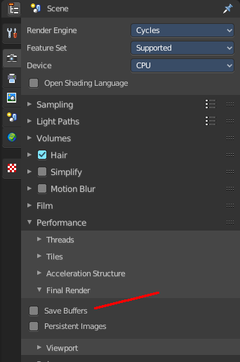 Open Cached Render