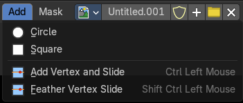 Image Editor - Add menu