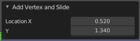 Last Operator Add Vertex and Slide
