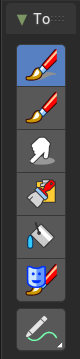 Tool Shelf in Paint Mode
