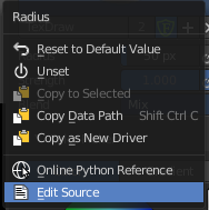 Right Click menus