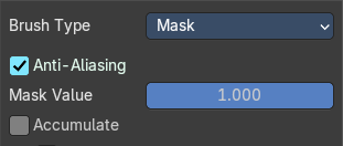 Brush type Mask