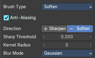 Brush type Soften