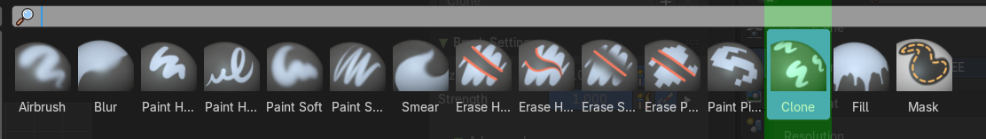 Brush type Clone