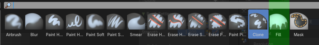 Brush type Fill