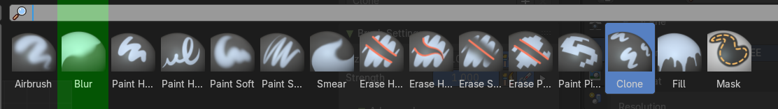 Brush type Soften