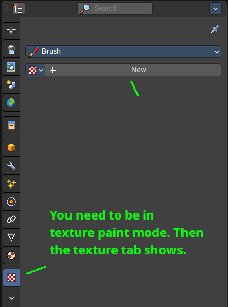 Browse Texture to be linked