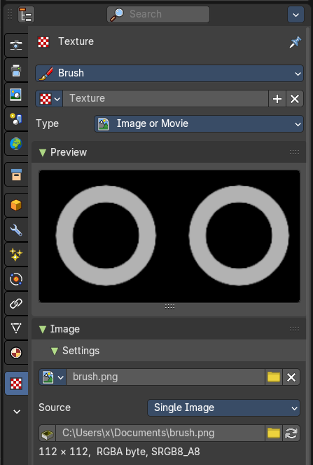 Browse Texture to be linked