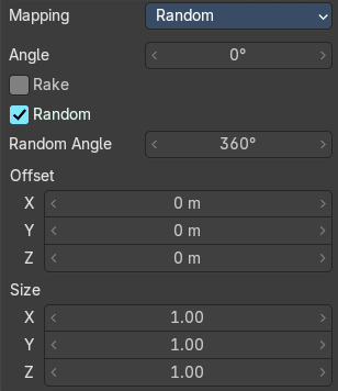 Brush Mapping with mapping method Random