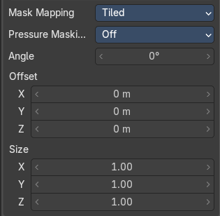 Brush Mapping with mapping method Tiled