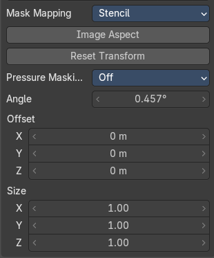Brush Mapping with mapping method Stencil